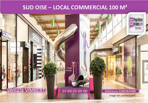 Sud Oise ! Local commercial 100 m², A Louer 1667 60100 Creil