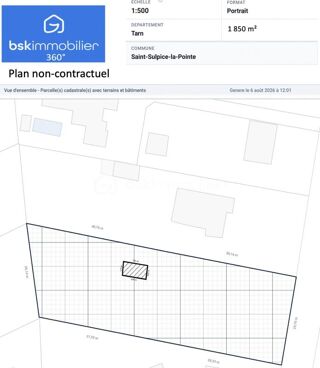  Terrain à vendre 1850 m²