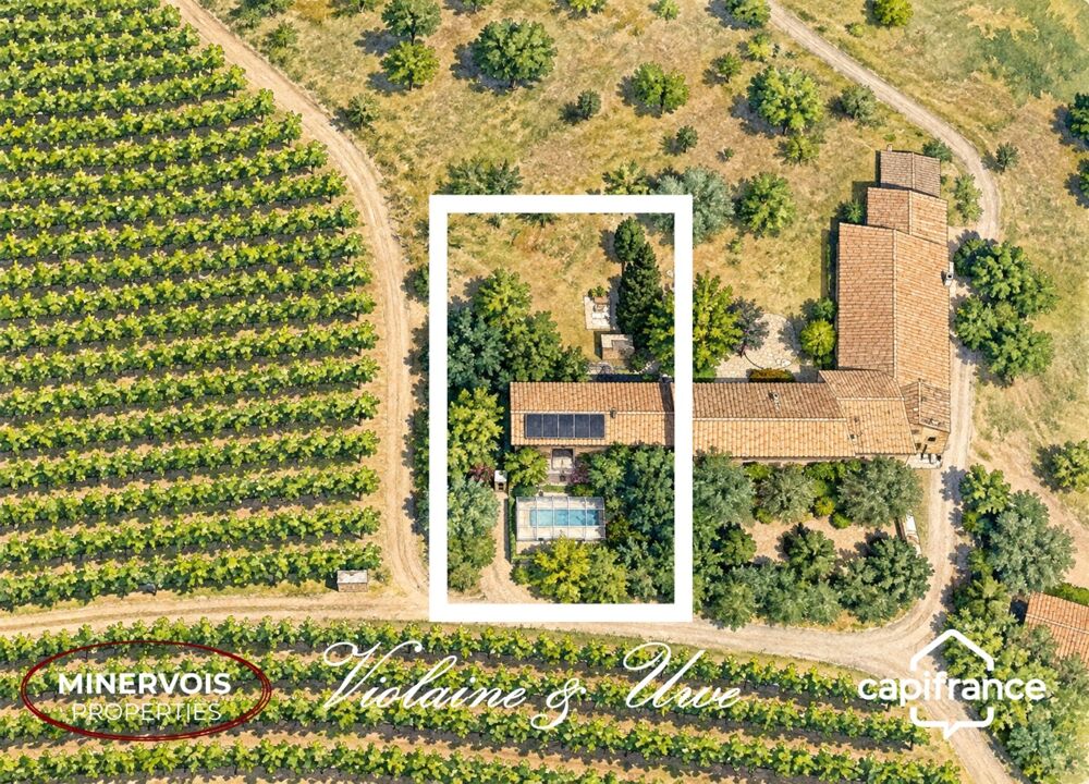 Vente Maison AZILLE – MAISON DE 184 M² AU MILIEU DES VIGNES AVEC PISCINE ET PANNEAUX SOLAIRES Azille