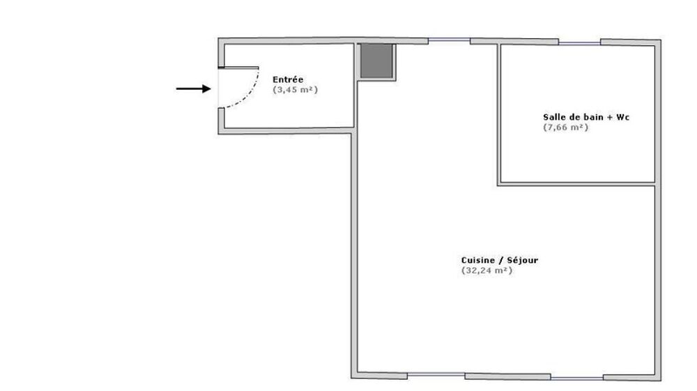 Studio avec mezzanine  Centre-ville Limay  Fort potentiel investisseur