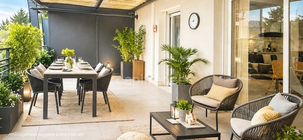 MONTELIMAR (26 200) - Appartement à vendre T4 récent 85 m² - Terrasse plein sud 19 m² - Garage fermé - DPE A