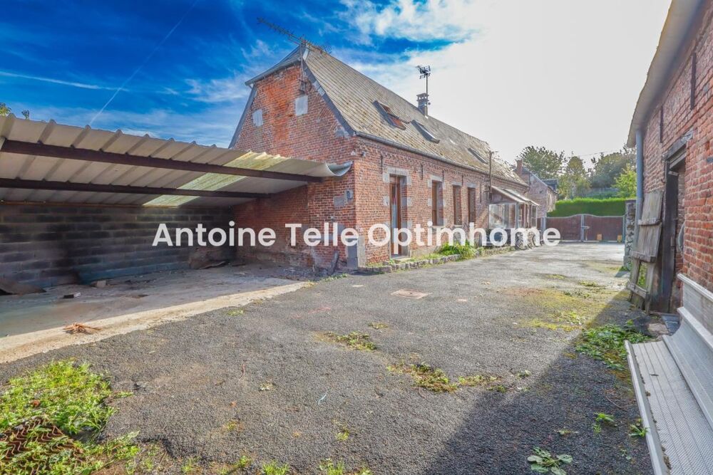 Vente Maison BAZUEL 59360 - Longère individuelle à conforter avec grange, dépendances & jardin clos sur 810m² Bazuel