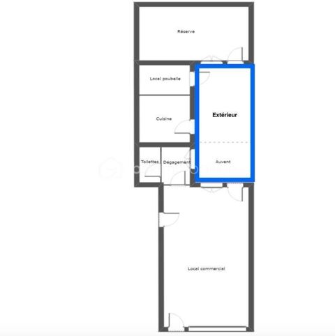 Local commercial – 80 m&sup2; + ext&eacute;rieur couvert – Vailly-sur-Aisne (02370) 550  HC / mois + 50  de charges &middot; Bail commercial 3/6/9 550 02370 Vailly sur aisne