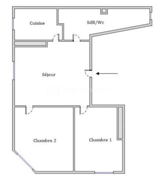  Appartement à louer 3 pièces 40 m²