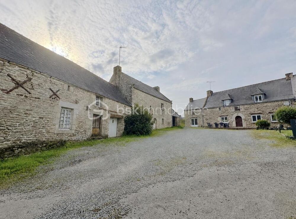 Ensemble immobilier de caractère - Maison d'habitation et deux dépendances en pierre à rénover