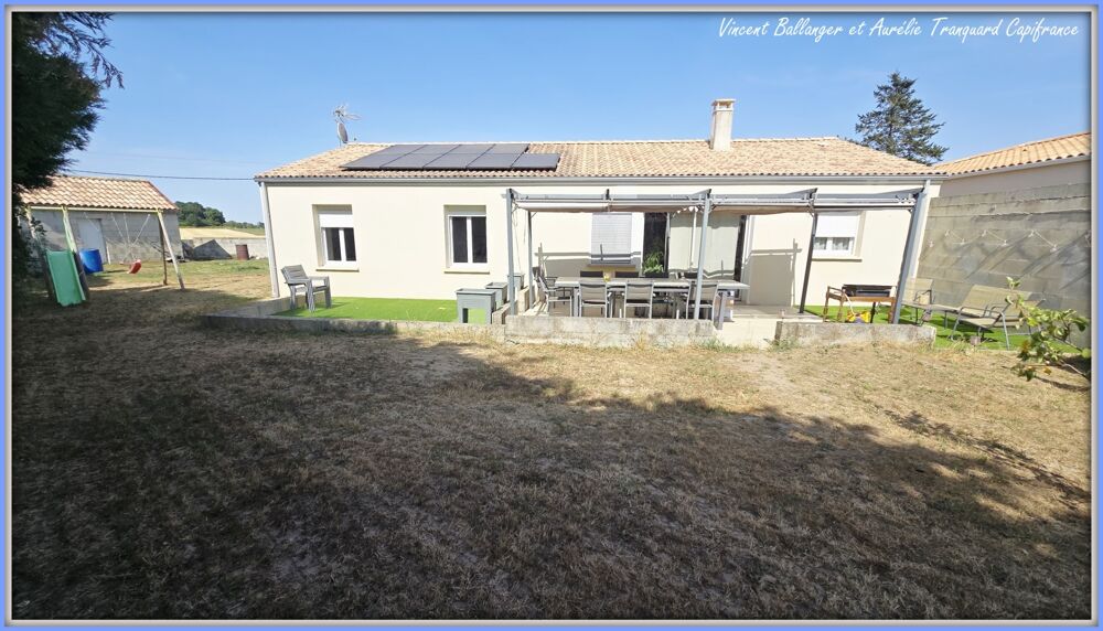 Vente Maison Maison à vendre, 5 pièces, PLAIN-PIED de 115m² , avec CLIMATISATION à LUSSANT (17) Lussant