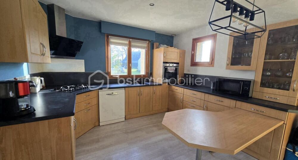 Maison 128 m²  4 chambres  Terrain 1 600 m²  Plumergat