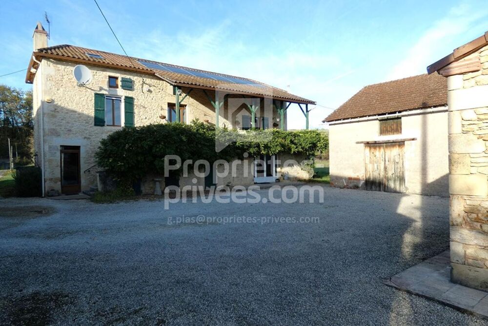 Propriété d'Exception en Pierre avec Piscine et 5 ha, Duravel (46700)