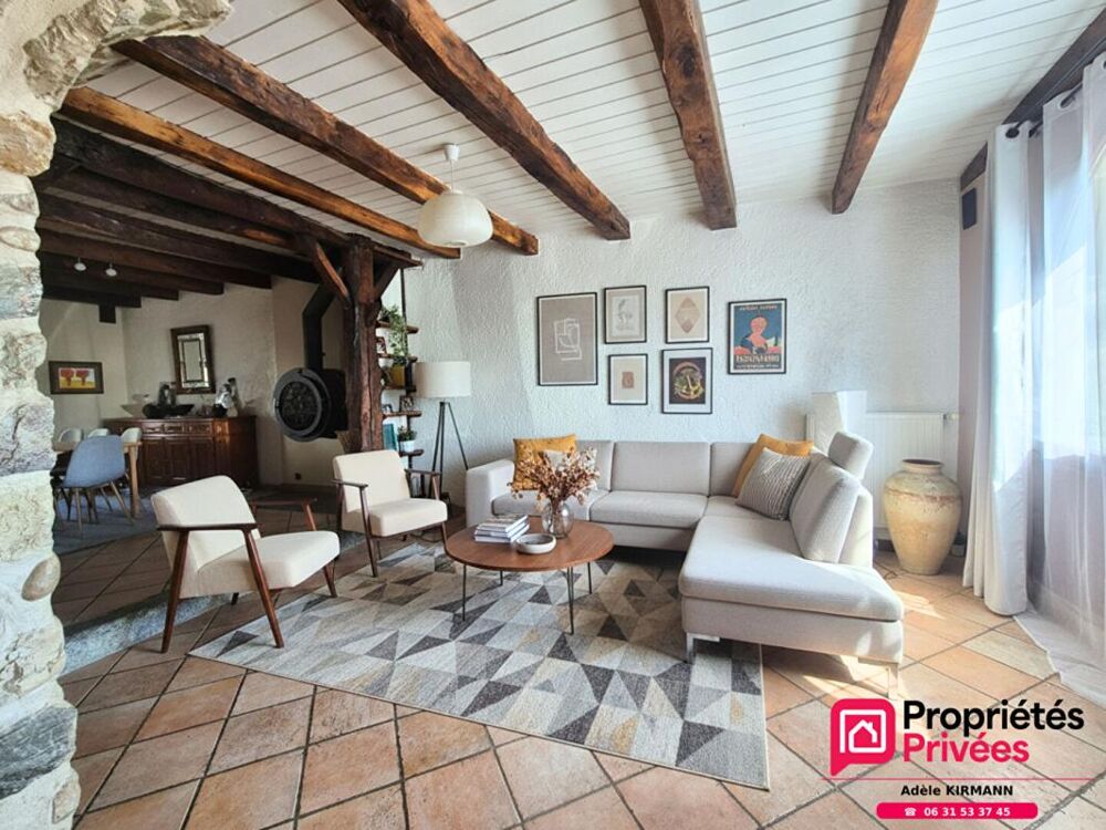 CHEVRIER 74520 : MAISON PIERRE 211M2 - JARDIN ET GARAGE