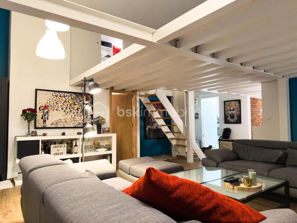 80 m² hypercentre Saint-Roch  esprit loft avec mezzanine  beaux volumes