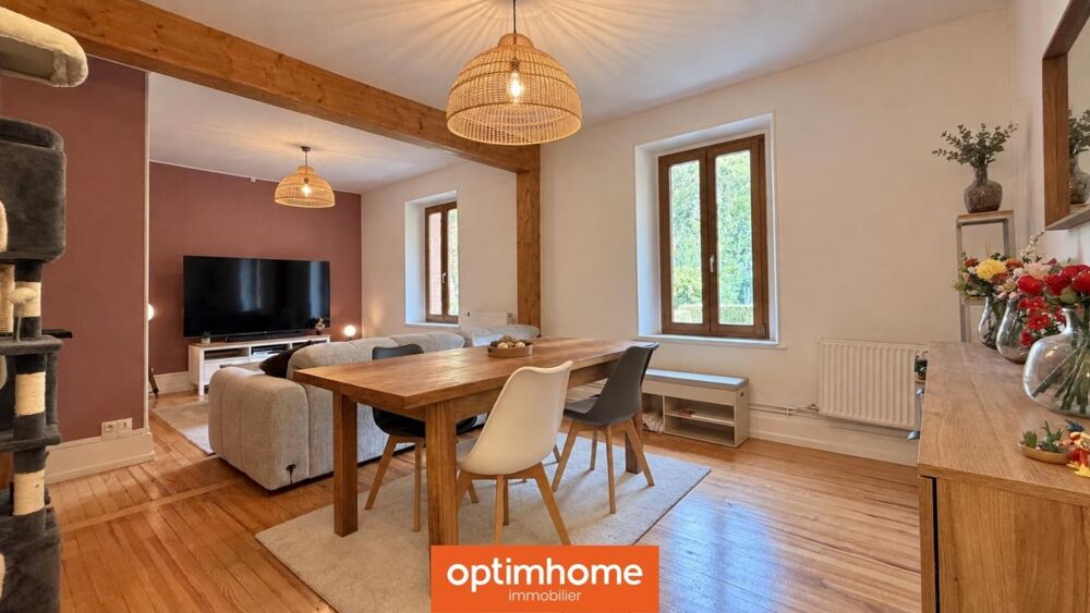 Maison mitoyenne en pierre  potentiel 2 logements  4 chambres  jardin  petit garage