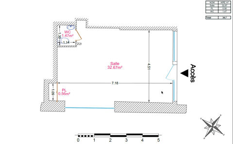   DIVONNE LES BAINS - Local commercial - 34.70m² 