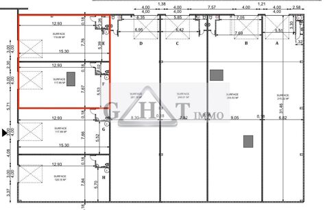   ENTREPOT 242M2  A LOUER BONDOUFLE 