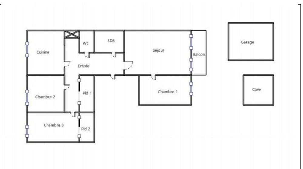 Appartement 4 pièces 84 m² · à Saint Etienne · 84 m² · 99 000 €