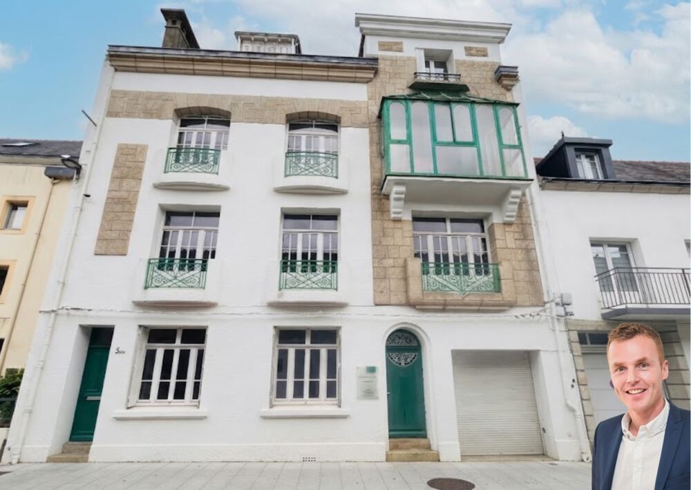 Vente Immeuble QUIMPER CENTRE (29) – Immeuble de 360 m² habitable avec jardin et garage Quimper