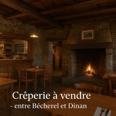 CREPERIE A VENDRE ENTRE DINAN ET BECHEREL- CLIENTELE LOCALE ET TOURISTIQUE 134400 22630 Evran
