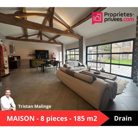   Maison Drain 8 pièce(s) 185 m2 Maison - 8 pièce(s) - 185 m²