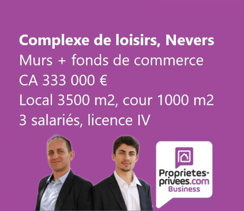 58000 NEVERS - COMPLEXE DE LOISIRS, MURS ET FONDS 650000 58000 Nevers