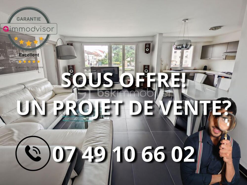 SUPERBE APPARTEMENT F4 3 CHAMBRES CENTRE VILLE DE SAINT GRATIEN - LE FORUM