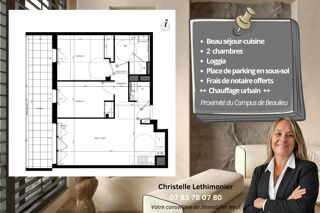  Appartement à vendre 3 pièces 58 m²