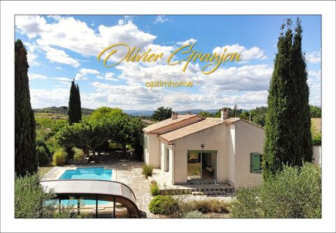   Villa de plain-pied avec piscine et grand jardin � 20 min de Montpellier Maison - 6 pi�ce(s) - 108 m�