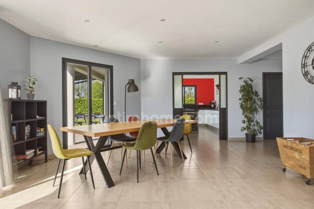 Vente Maison Hauteurs de Honfleur - Maison contemporaine - 234 m2 -5/6 chammbres - Piscine - Terrain 2824 m2 - Double garage - Carport Gonneville sur honfleur
