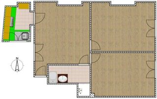  Appartement à louer 3 pièces 41 m²