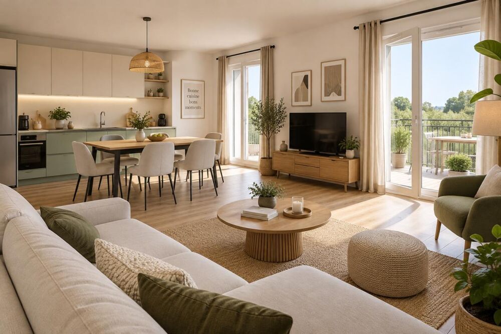 Vente Appartement Étage élevé - 4 pièces LUMINEUX avec balcon - deux places de parking incluses Villenave d ornon