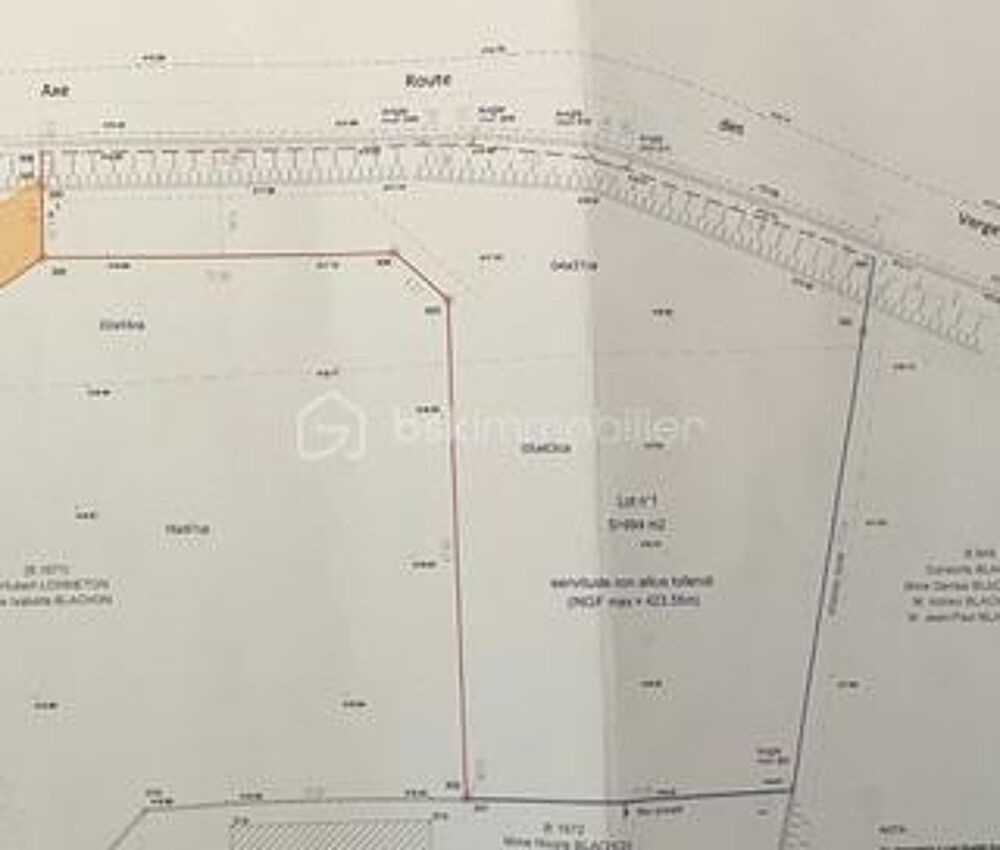 Vente Terrain Terrain 994 m2 constructible Secheras