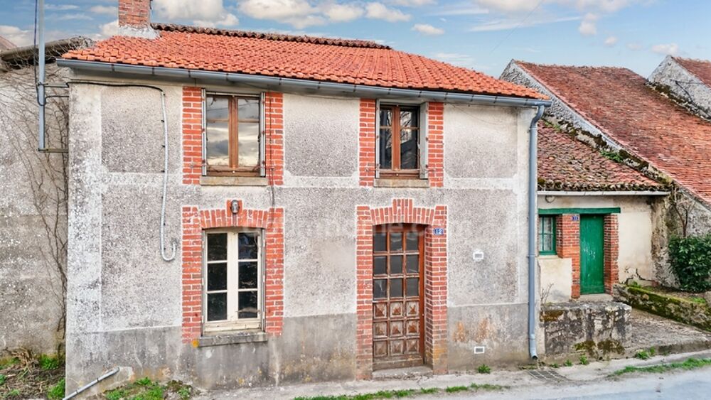 Ensemble 2 maisons mitoyennes à réhabiliter + Grange + Terrain 417 m²- Dompierre les Eglises 87190