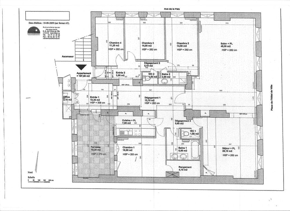 Location Appartement Appartement de 197m2 à louer sur Saint-Étienne Saint etienne