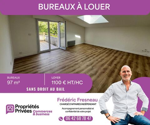 Secteur Vannes Golfe du Morbihan - Bureaux r&eacute;nov&eacute;s 97 m&sup2; avec terrasse ? 1100 56450 Le hezo
