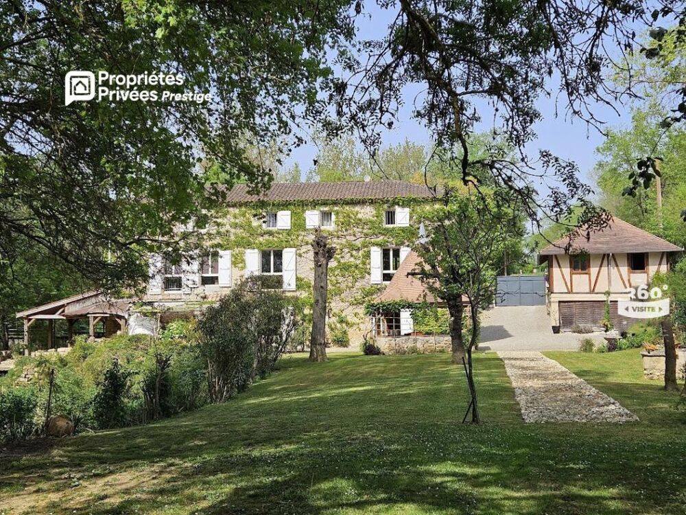 ASTAFFORT : L'Âme du Moyen-Âge au fil de l'eau : Ancien Moulin d'Exception 230 m²