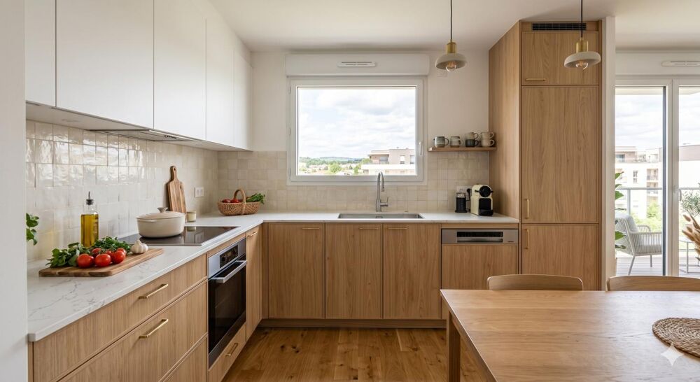 NOUVEAUTÉ 3 PIÈCES TRAVERSANT AVEC LOGGIA + PARKING