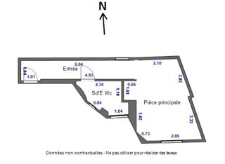  Appartement  vendre 1 pice 21 m