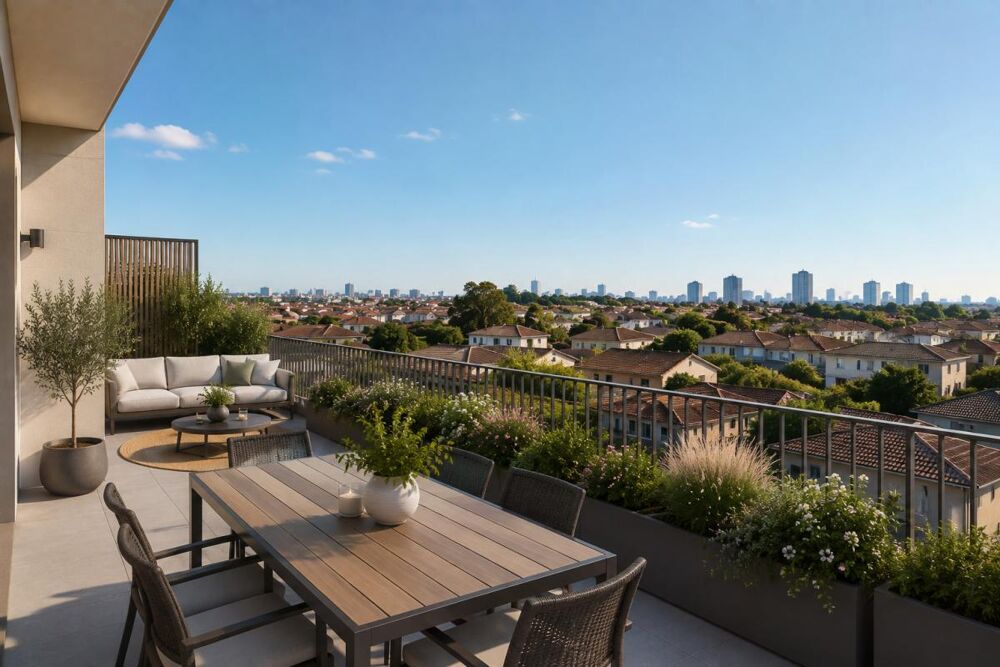 Vente Appartement T5 VILLEURBANNE 105m²  - TERRASSE 49m² -  SÉJOUR OUVERT Villeurbanne
