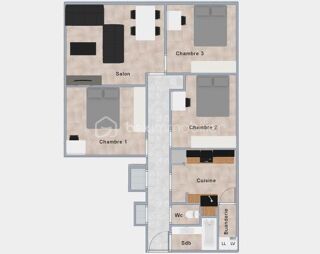  Appartement � vendre 4 pi�ces 67 m�