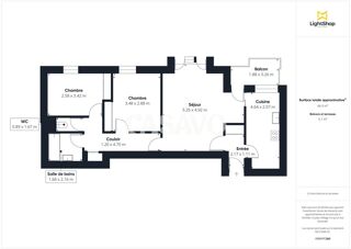  Appartement � vendre 3 pi�ces 66 m�