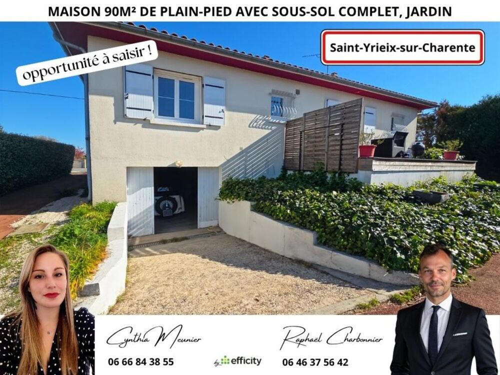 Vente Maison Pavillon Saint yrieix sur charente