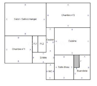  Appartement à vendre 4 pièces 56 m²