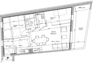  Appartement à louer 3 pièces 59 m²