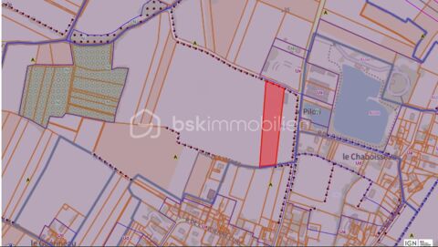   ? TERRAIN D'ACTIVITÉ – 9 653 m² – ZONE AUX – THORS (17) 