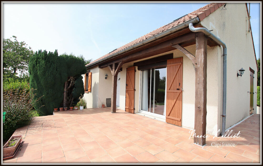Maison à vendre 6 pièces DADONVILLE (45), sous sol, 4 chambres, vie de plain pied, Terrain clos, commerces de proximité, poêle a
