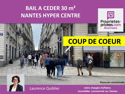 NANTES - CESSION BAIL, LOCAL COMMERCIAL 30 m² 61600 44000 Nantes