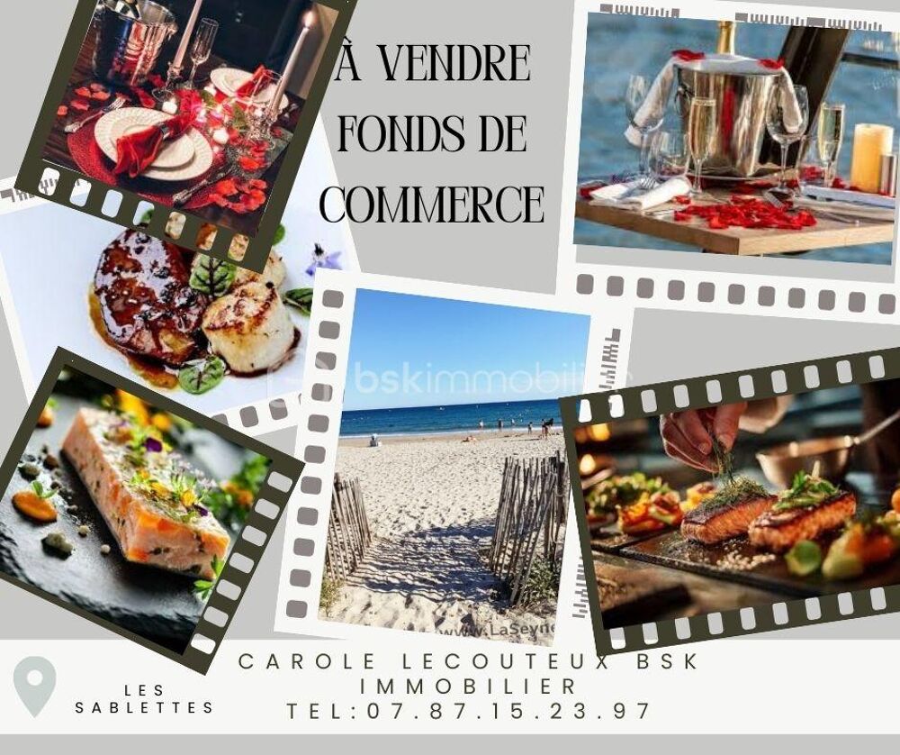   ? À vendre – Fonds de commerce Restaurant en bord de mer – Les Sablettes (La Seyne-sur-Mer) Prix: 580 000 euros 
