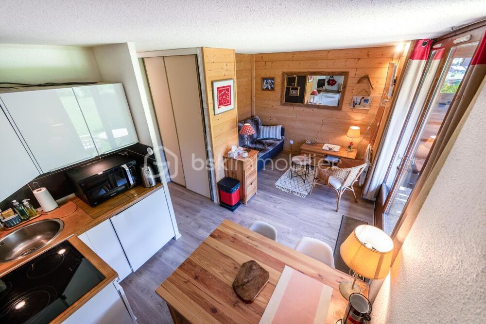 74120 - PRAZ SUR ARLY  STUDIO ORIENTÉ SUD AVEC ALCÔVE NUIT INDÉPENDANTE - 4 COUCHAGES - PROCHE DOMAINE SKIABLE ET CENTRE VILLAG
