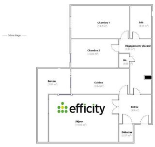  Appartement � vendre 3 pi�ces 75 m�