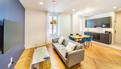   VILLEURBANNE - GRATTE CIEL -  T2 de 51 m� vendu enti�rement meubl� � Proche m�tro Appartement - 2 pi�ce(s) - 51 m�