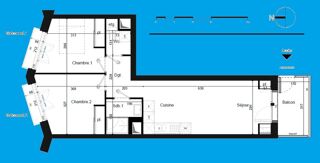  Appartement à vendre 3 pièces 49 m²