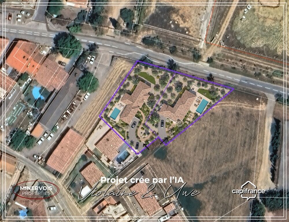 Vente Terrain **Terrain 2005 m² à vendre – Cesseras (34210) – divisible – beau potentiel** Cesseras
